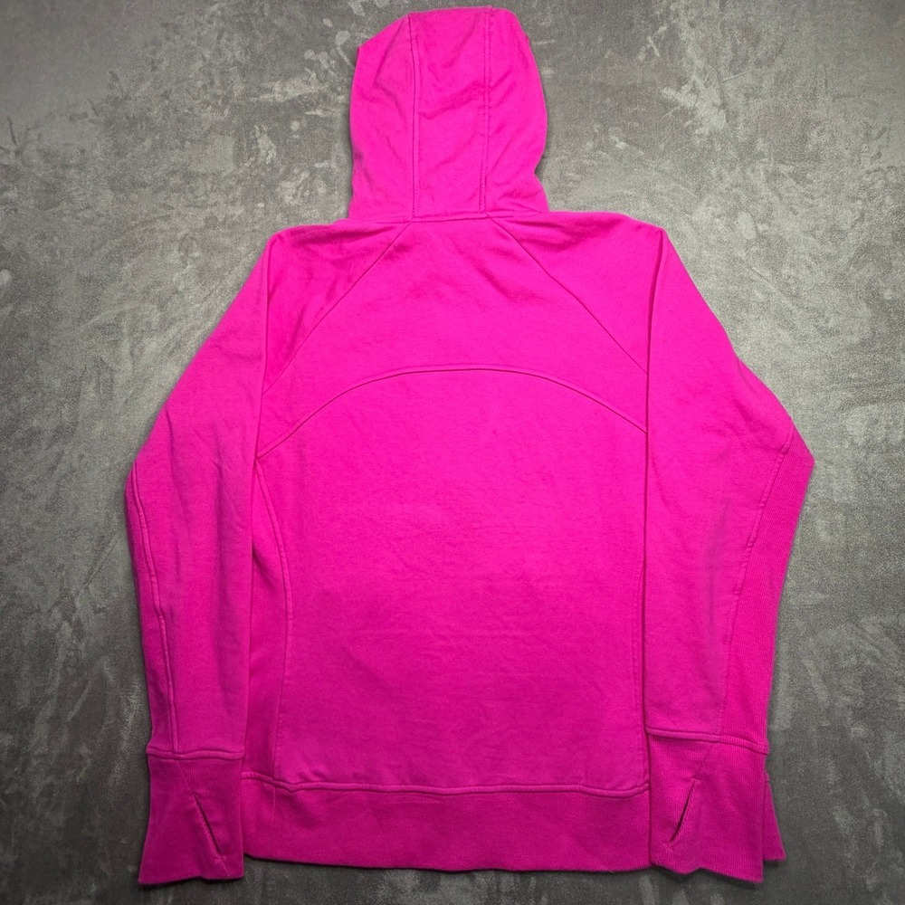 Athleta Hoodie Womens XL Pink Full Zip Thumbhole Activewear Sweatshirt 7856 - Picture 5 of 9